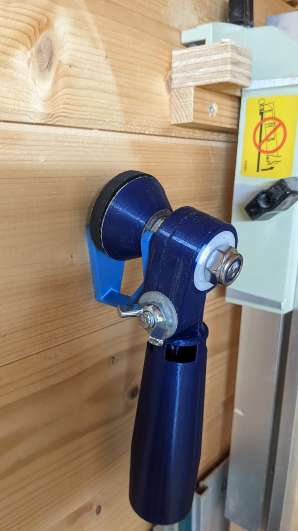 Wall holder for Rotary bowl sander