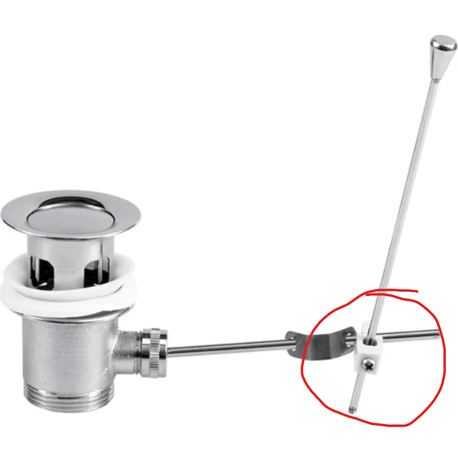 Sink drain puller / Ersatzteil Zugstange Verbinder für Waschbecken