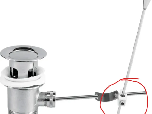 Sink drain puller / Ersatzteil Zugstange Verbinder für Waschbecken