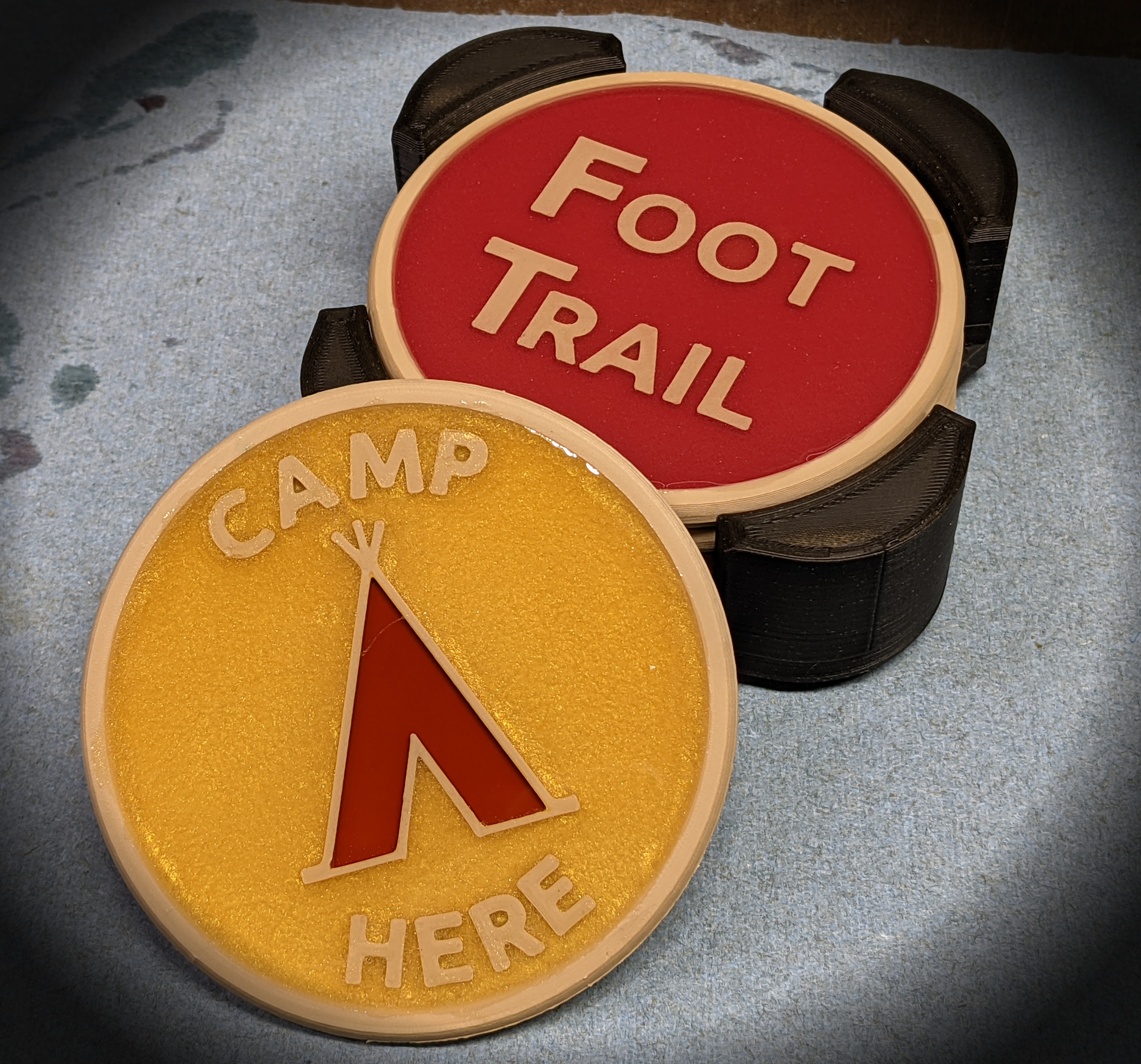 Hiking Trail Coasters for Epoxy Resin