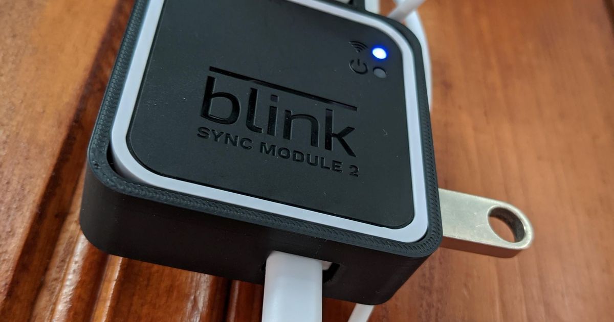Blink Sync Module 2 - Outlet Mount by Andrew Cook, Download free STL model
