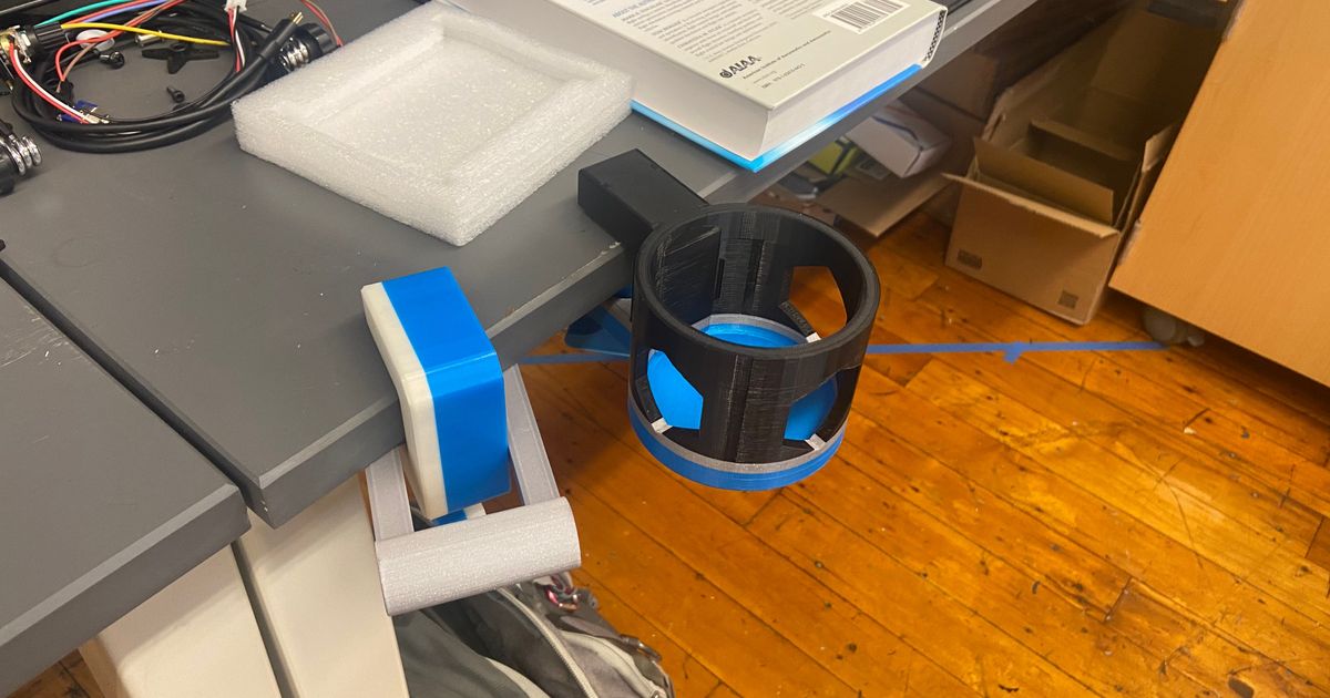 Table Clamp Cup Holder by Mister SoaR Download free STL model