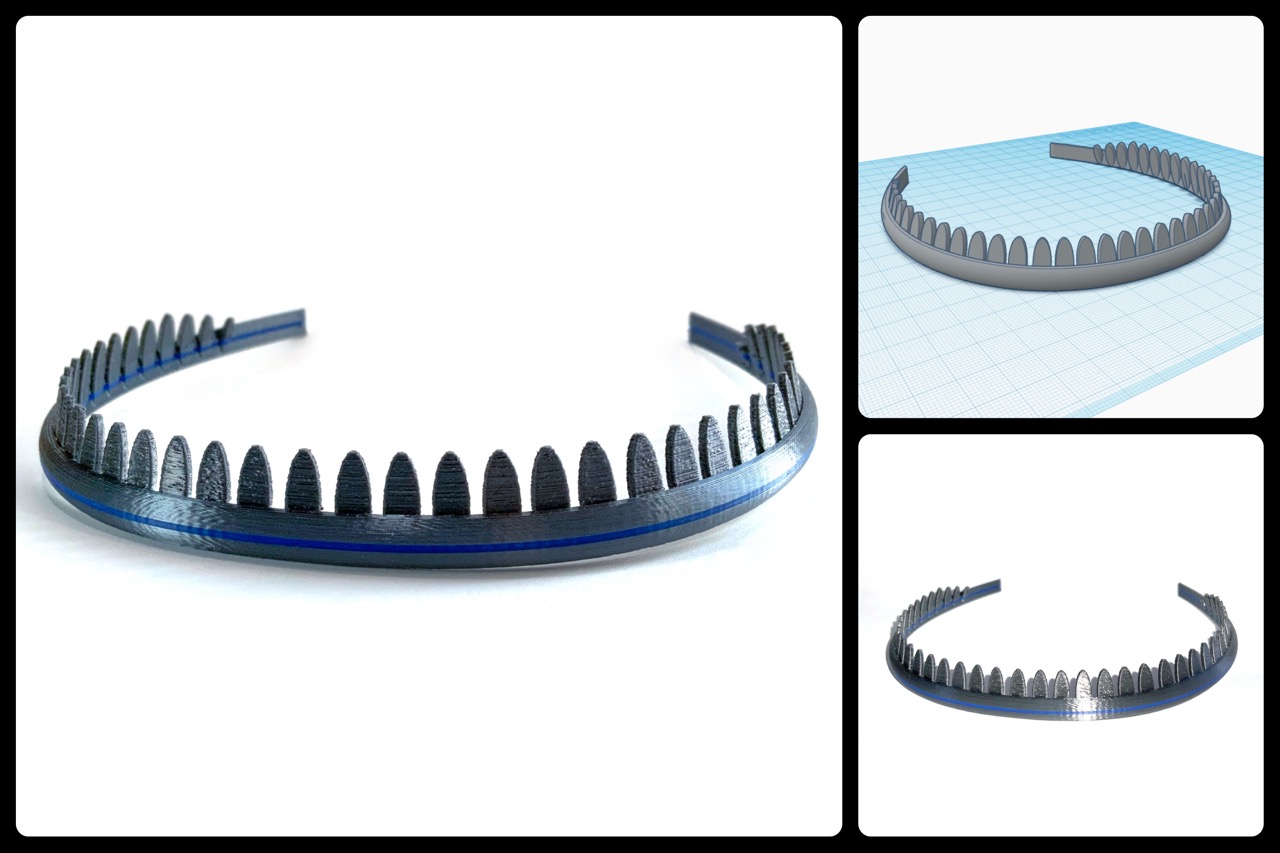 Toothed comb headband/hairband/alice band