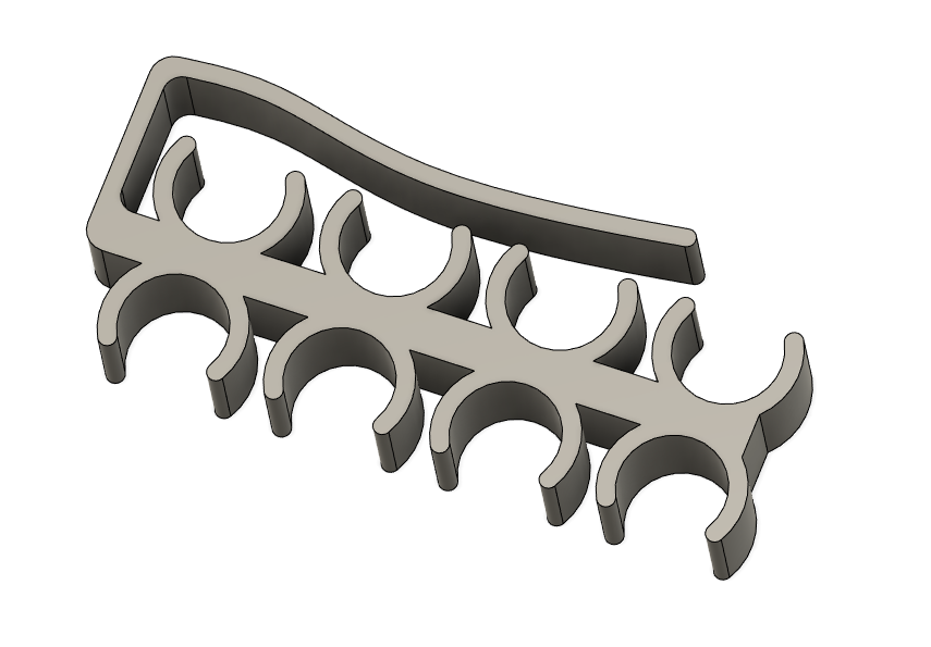 8 Slot ClipOn Pen Holder by aprov Download free STL model