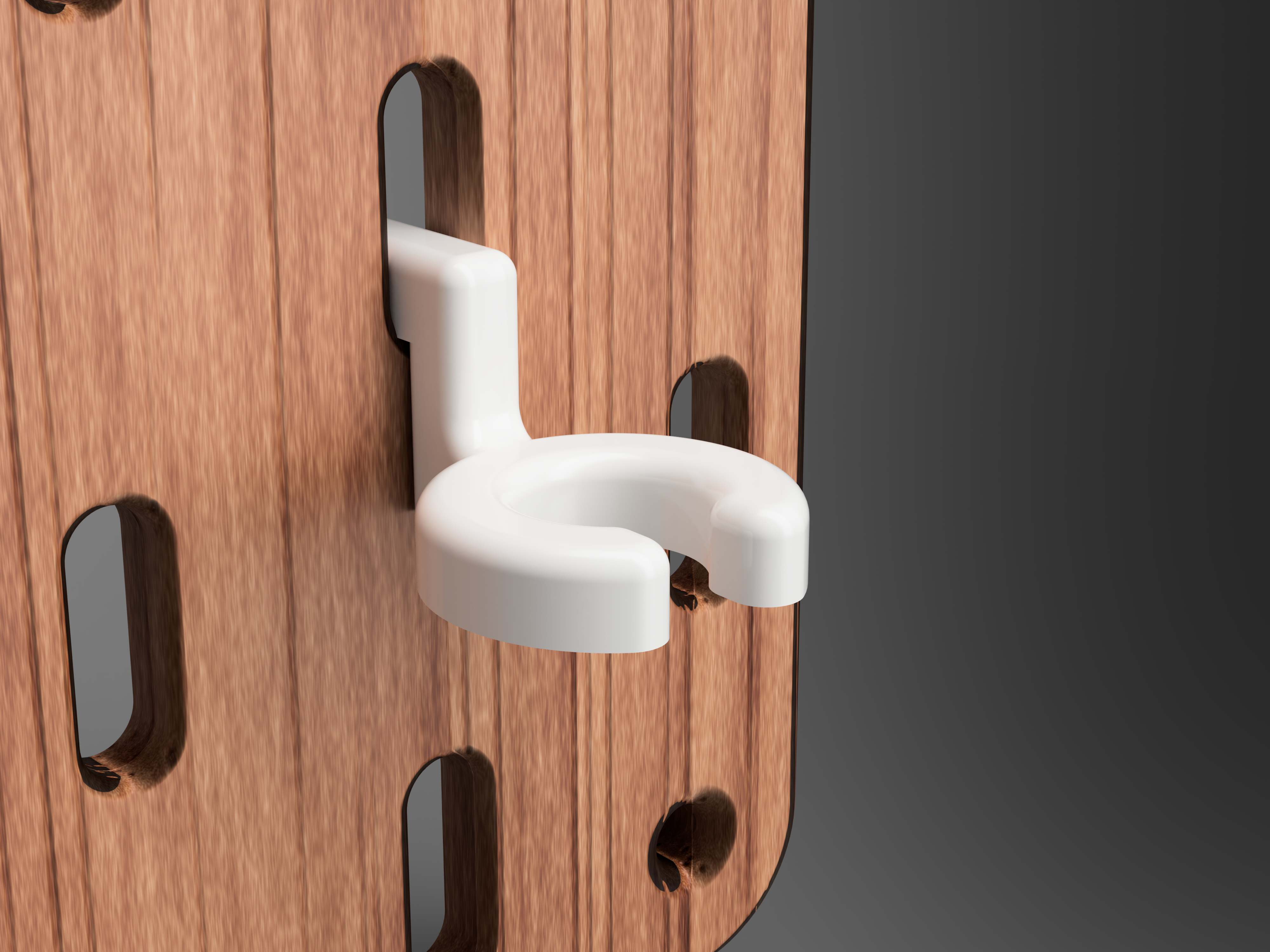 Skadis phone cable holder parametric by W&H Download free STL model