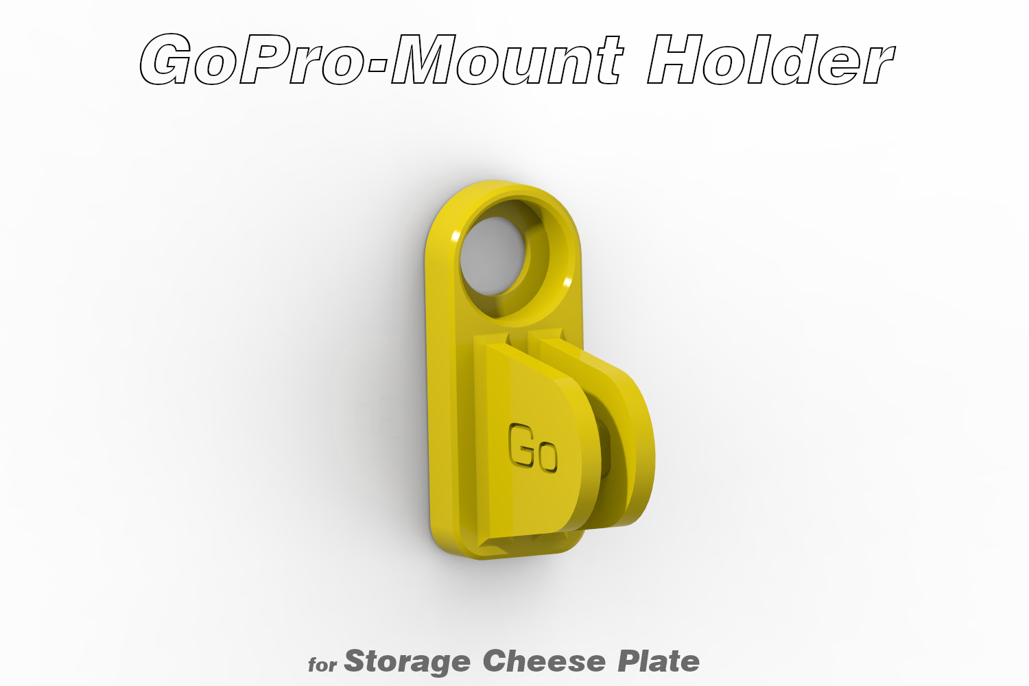 GoPro-Mount Holder (for Storage Cheese Plate)