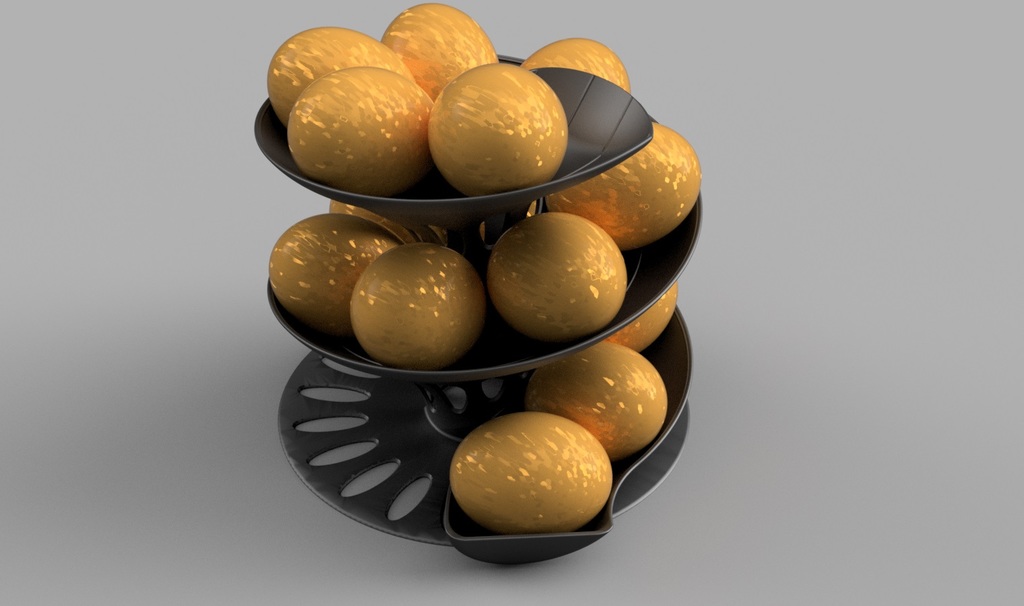 STL file Rotary egg holder egg dispenser 🥚・3D printable model to  download・Cults