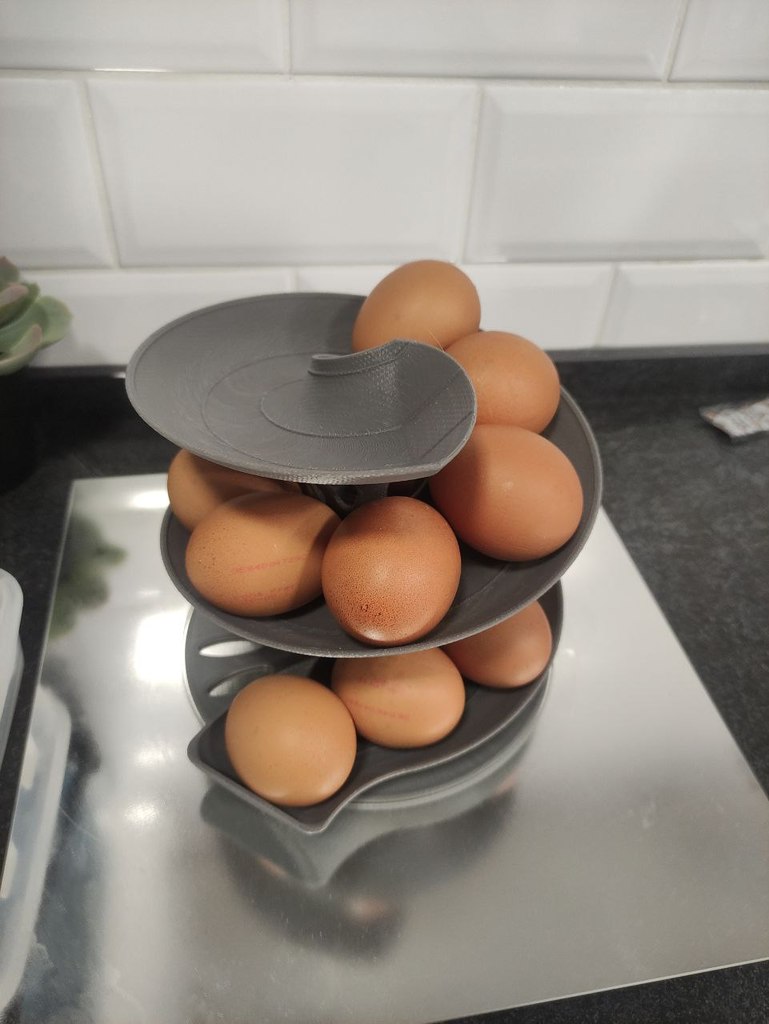 STL file Rotary egg holder egg dispenser 🥚・3D printable model to  download・Cults