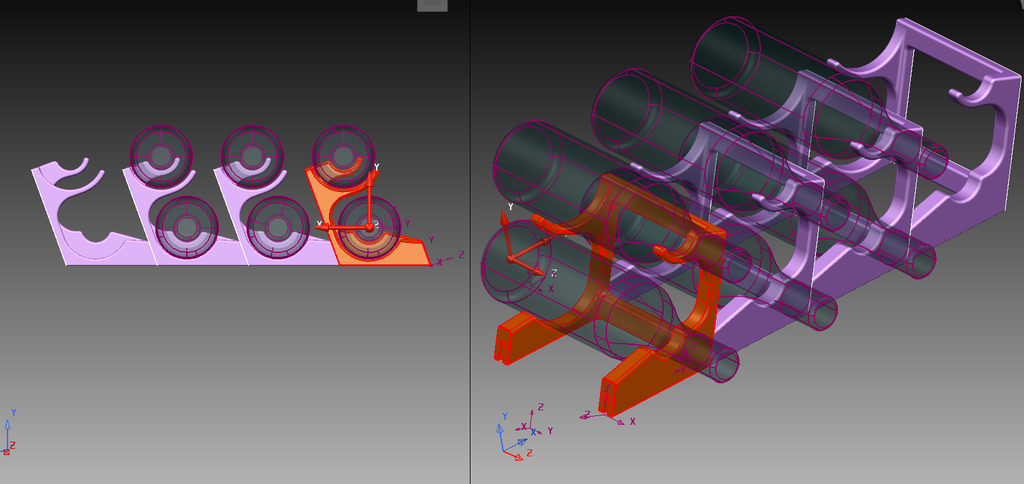 Miniatura 6 do modelo 3D Modular bottle rack