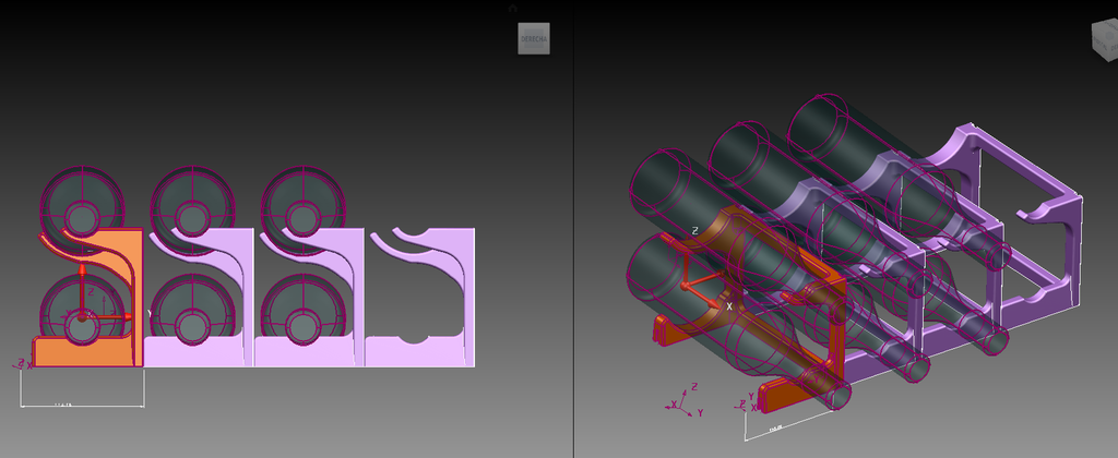 Miniatura 7 do modelo 3D Modular bottle rack