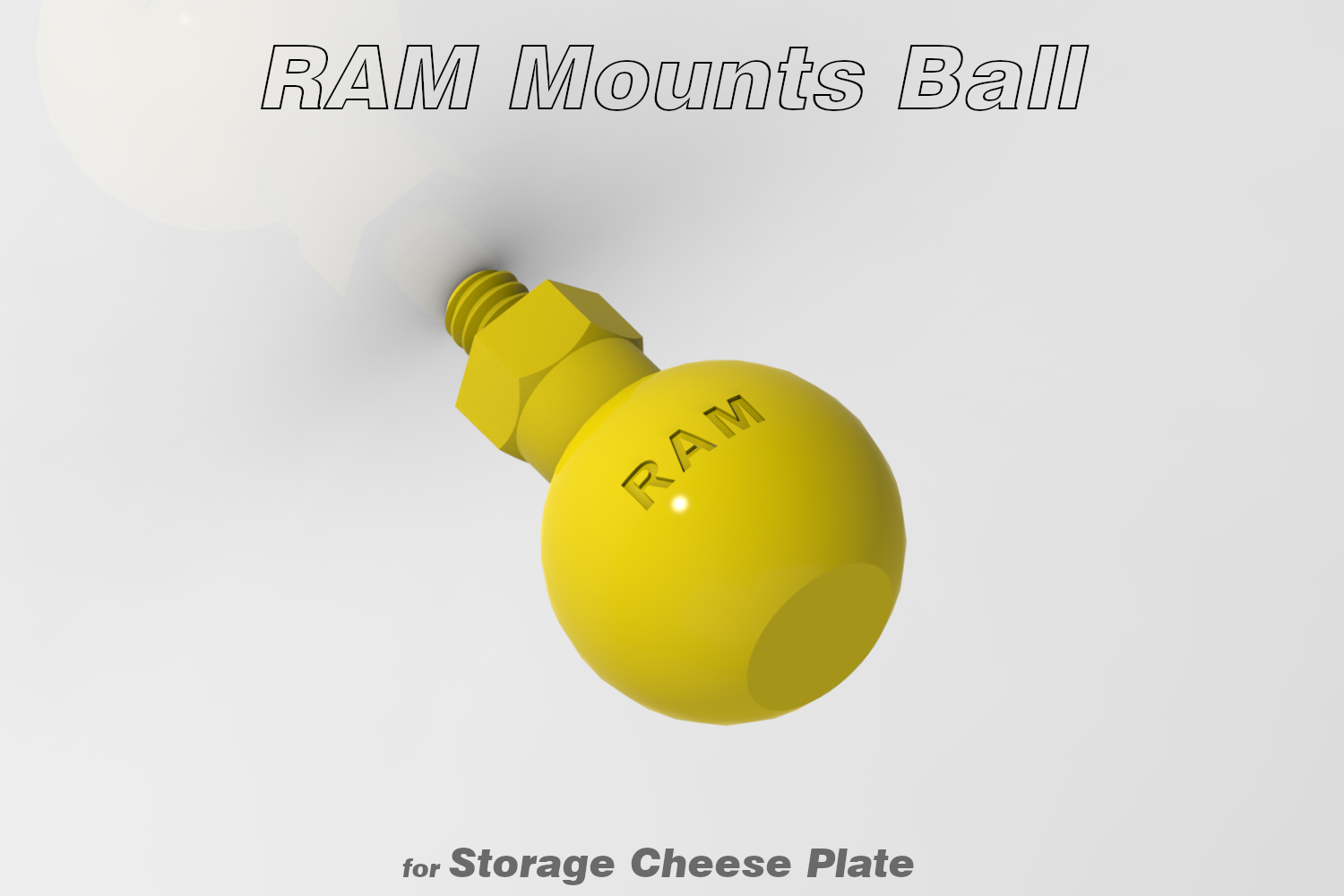 RAM Mounts Ball (for Storage Cheese Plate)