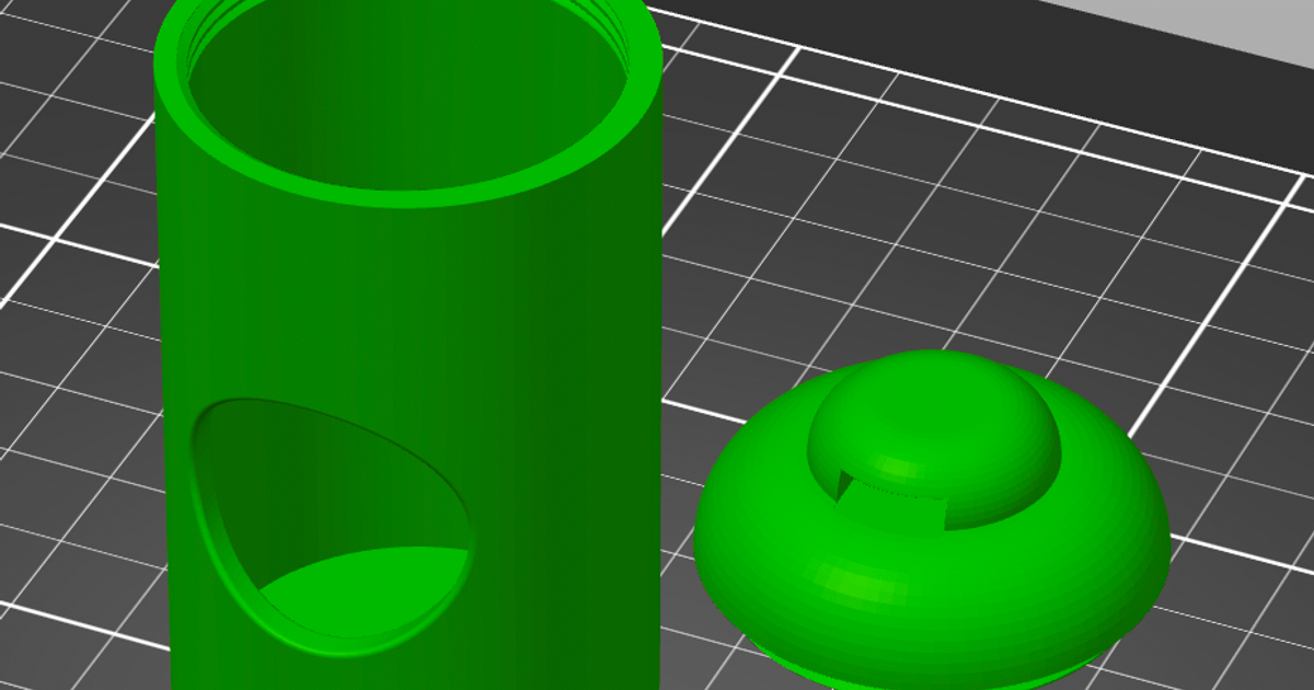 Dog Bag Holder Velcro Loop Lid by iridium239 Download free STL model