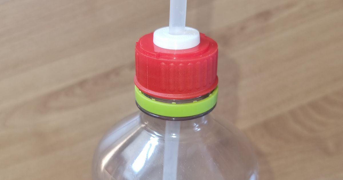 Tube adapter for plastic bottle cap by MSTVS Download free STL model