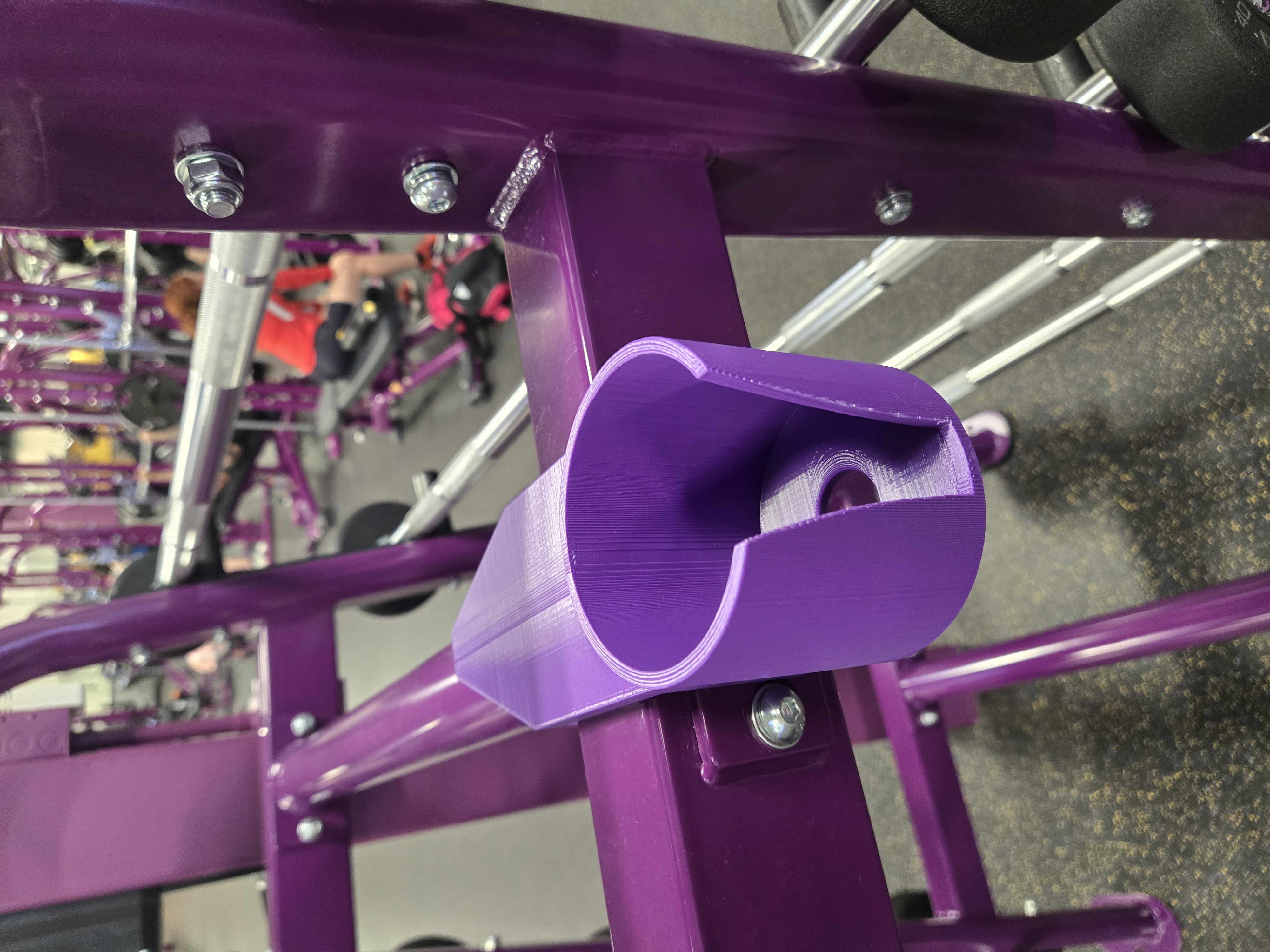 Planet Fitness Cupholder - Barbell Rack Top