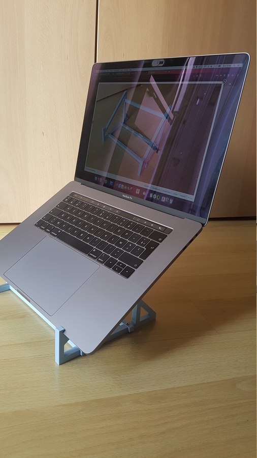 Laptop stand customizable for mac book pro, lenovo, hp probook by