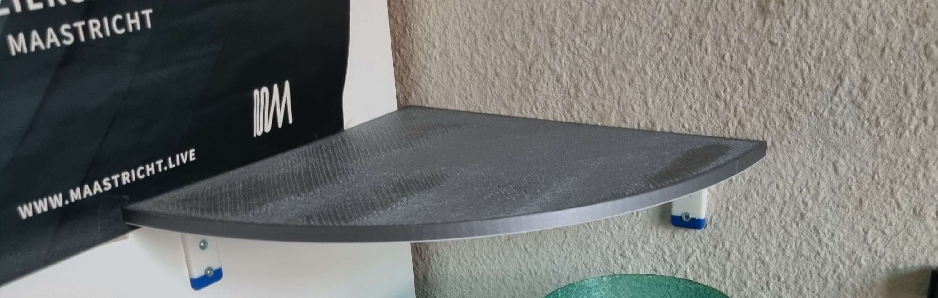 quarter circle corner shelf by EPSYLON 3D Download free STL model