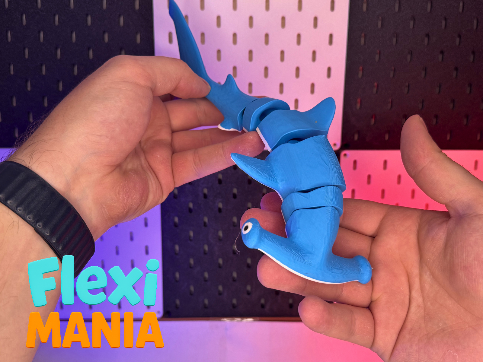 Hammerhead Shark - Articulated Print-in-Place – No Supports Needed