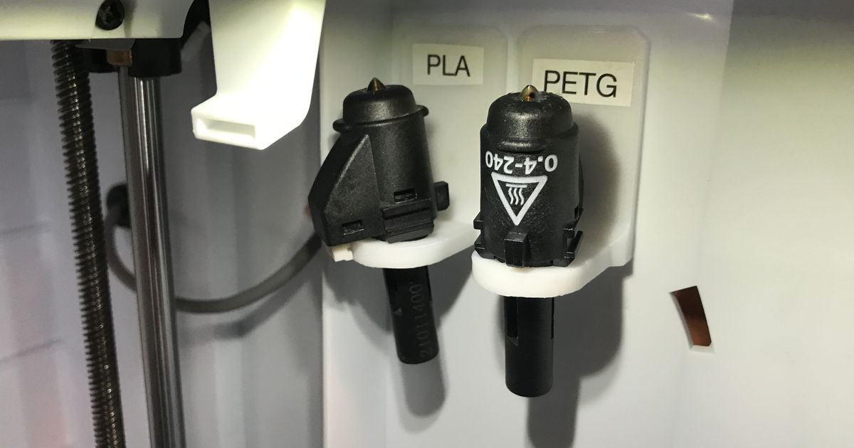 Nozzle Holder for Extra Nozzles PETG, ABS, PLA Adventurer 3 Accessory