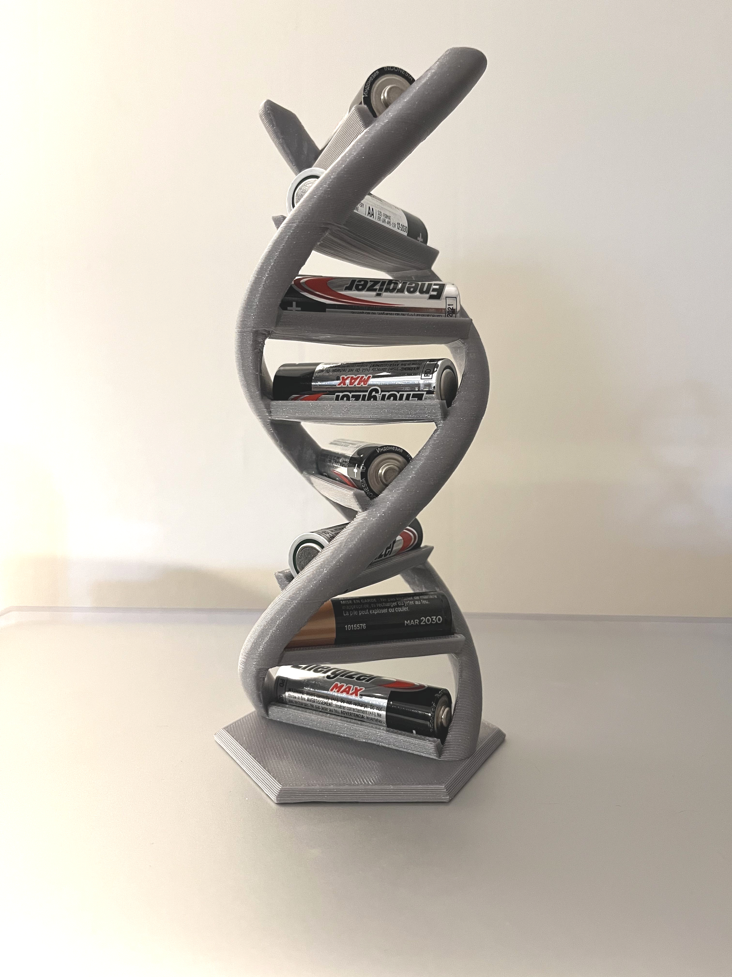 DNA Double Helix Battery Holder