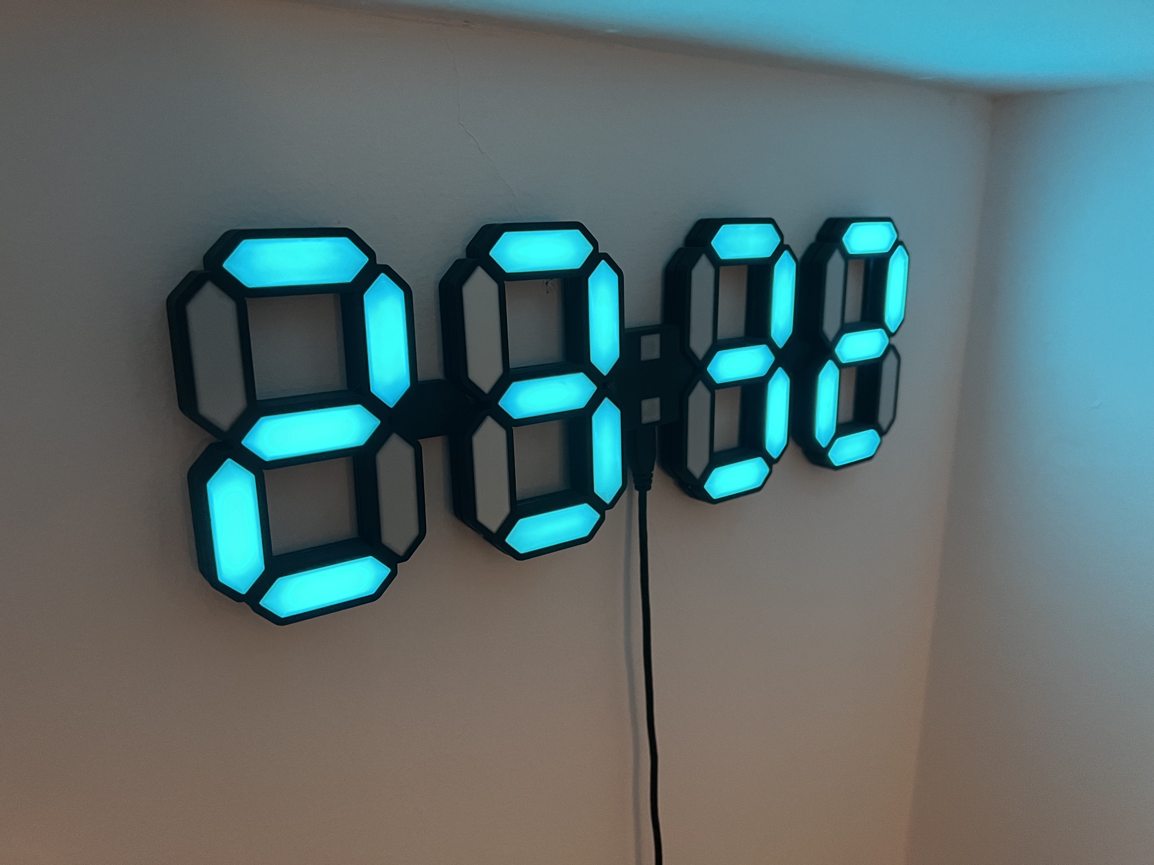 7 segment esp8266 wall clock