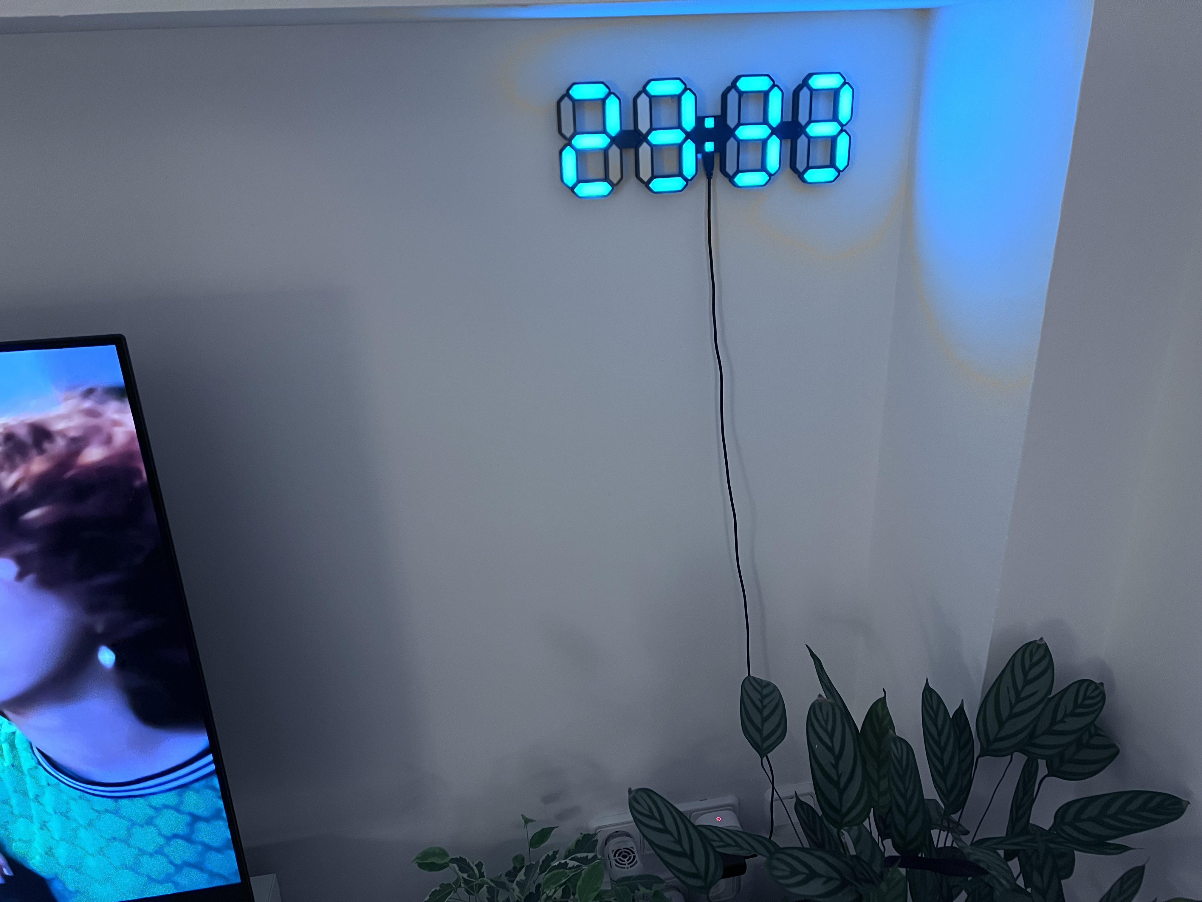 Miniatura 3 do modelo 3D 7 segment esp8266 wall clock