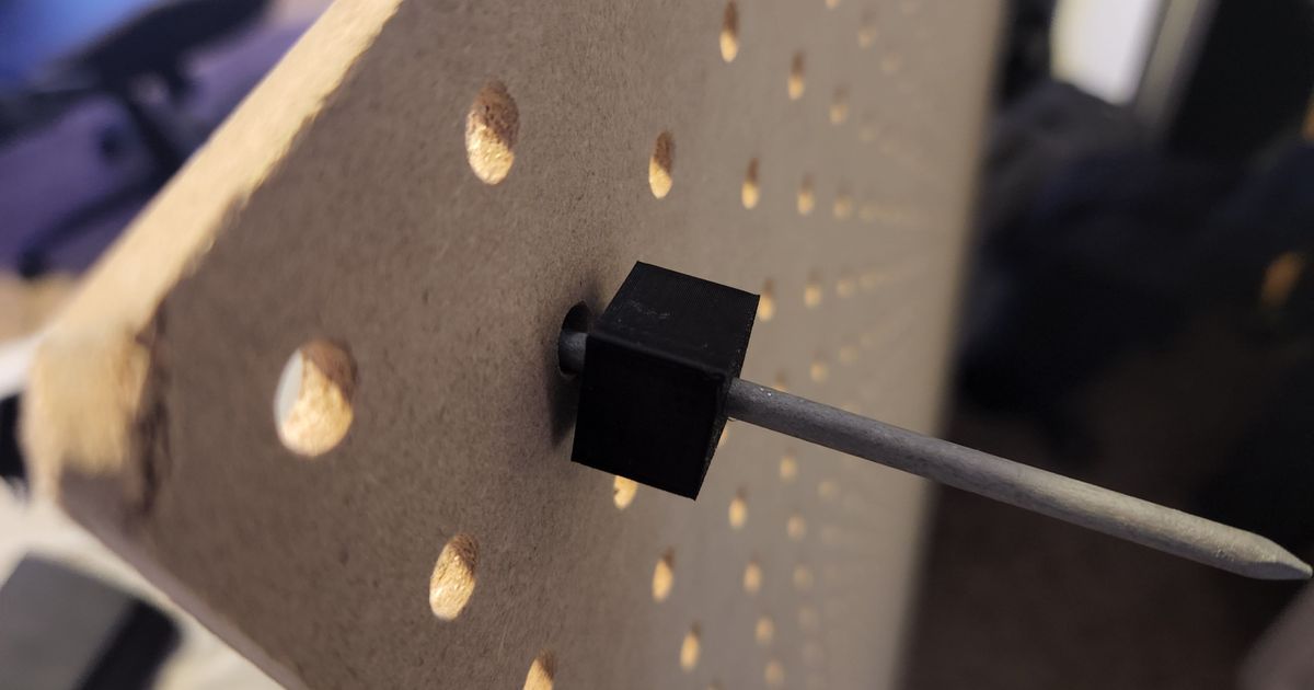 Pegboard Nail Spacer (1/2 Inch) by JesseW3D Download free STL model