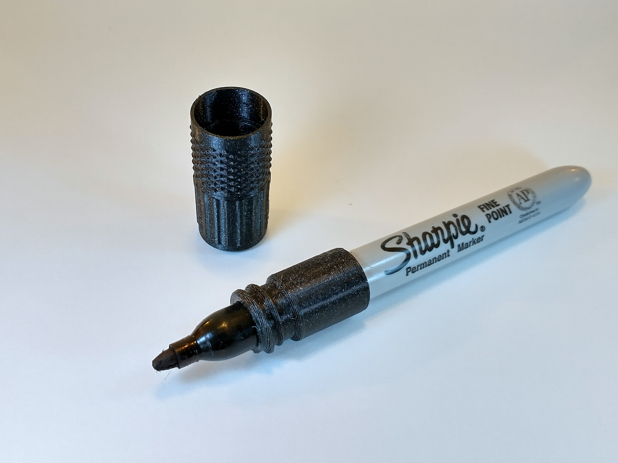 Screw Cap for Sharpie FinePoint Pen by LoboCNC Download free STL