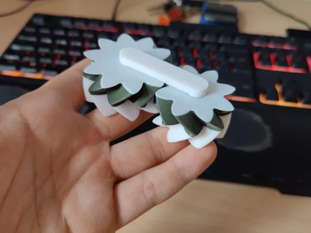 Fidget Toy Heringbone Gear tolerance test