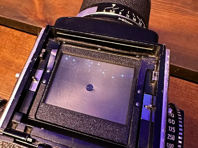 Rolleiflex SL66 6x4.5 viewfinder mask