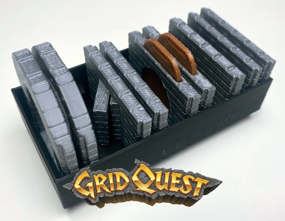 GridQuest BOX FOR WALL PARTS (The Gridfinity Game) — miniatura 3