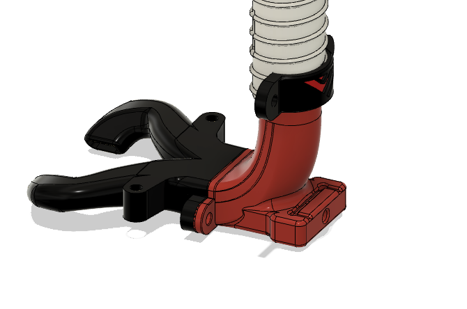 cpap duct for VZBot alu printhead with Quickdraw v2 by annex