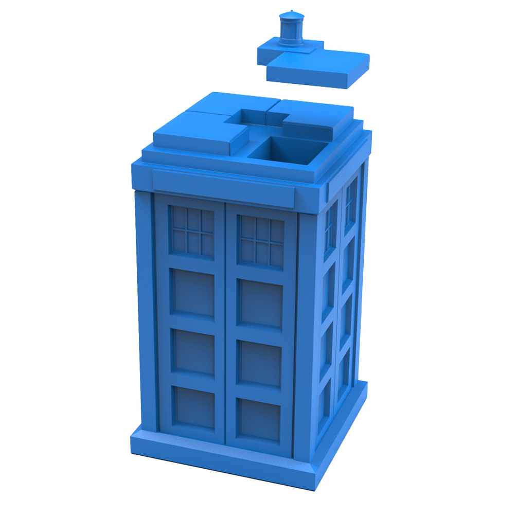 Miniatura 5 do modelo 3D Tardis Dice Tower
