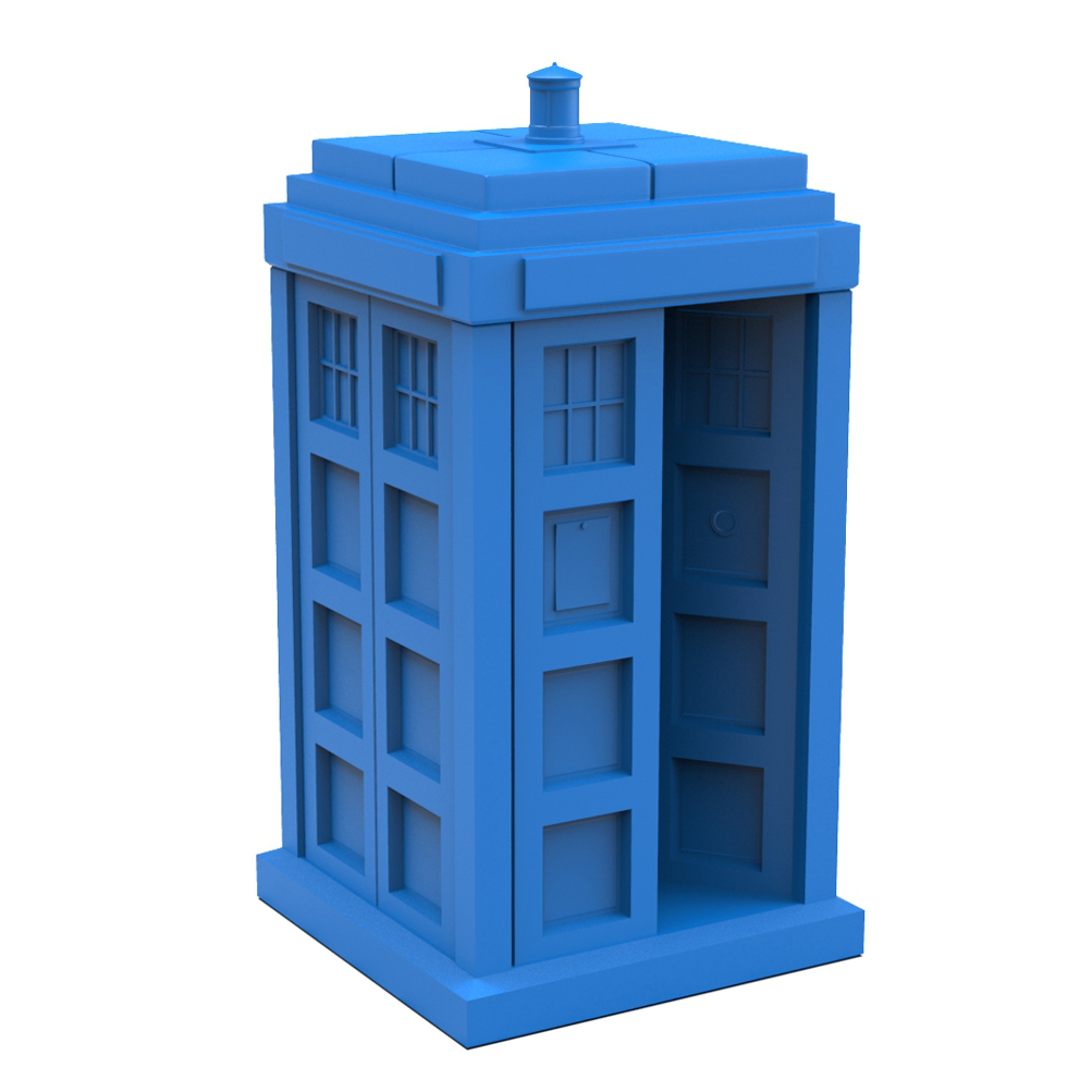 Miniatura 2 do modelo 3D Tardis Dice Tower