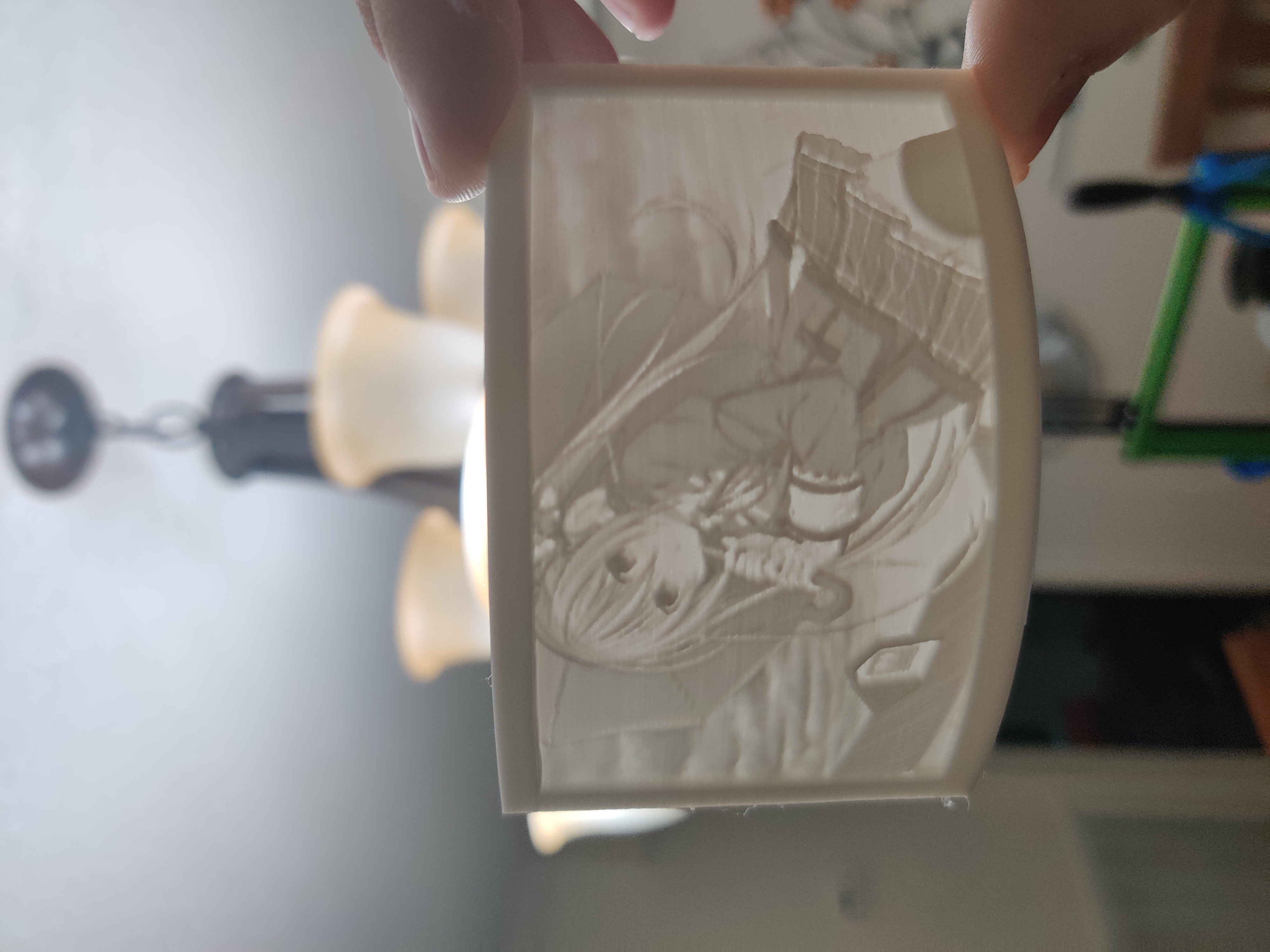 Anime Girl Lithophane by Top of the Hill 3D | Download free STL model ...