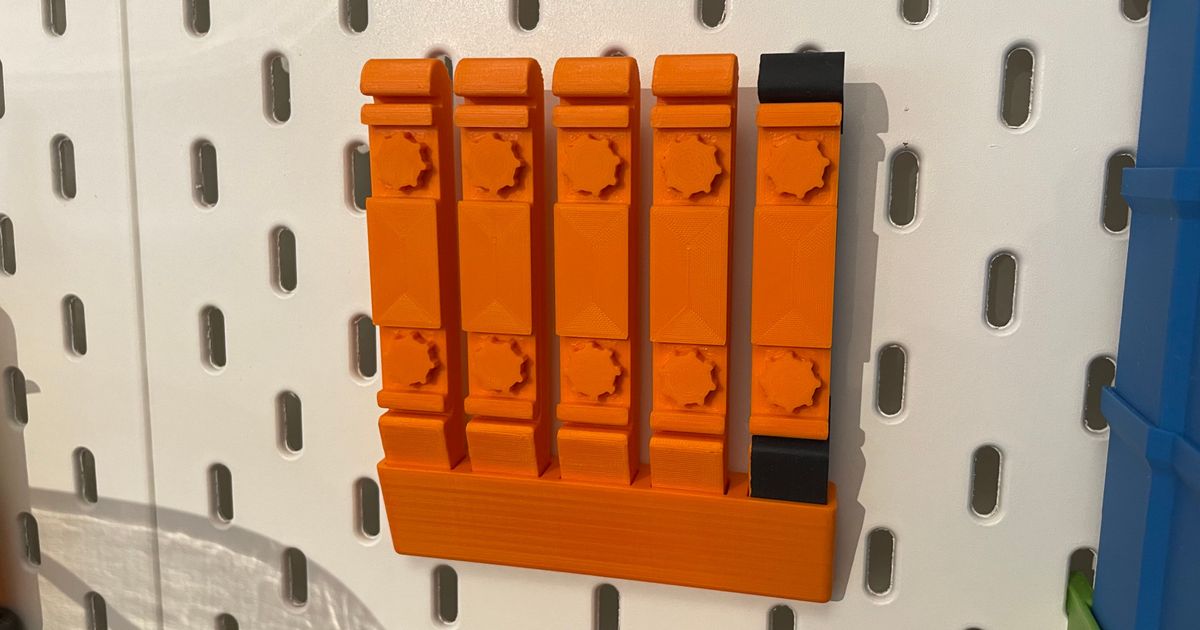 Skadis holder for "Customized Sanding Sticks" by theo Download free