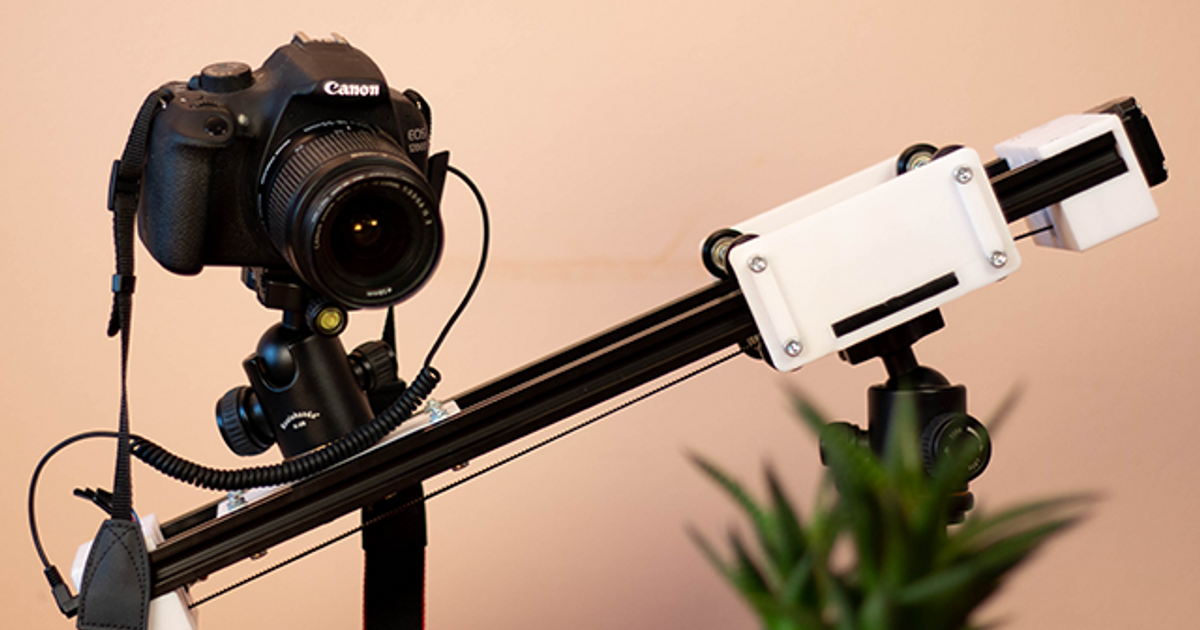 Motorized Camera Slider with WiFi (DSLR timelapse) by Sebastian