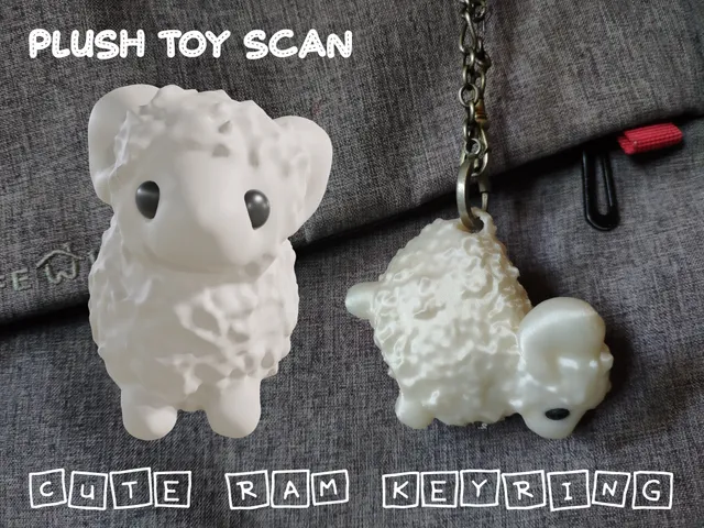 Cute Ram Keyring