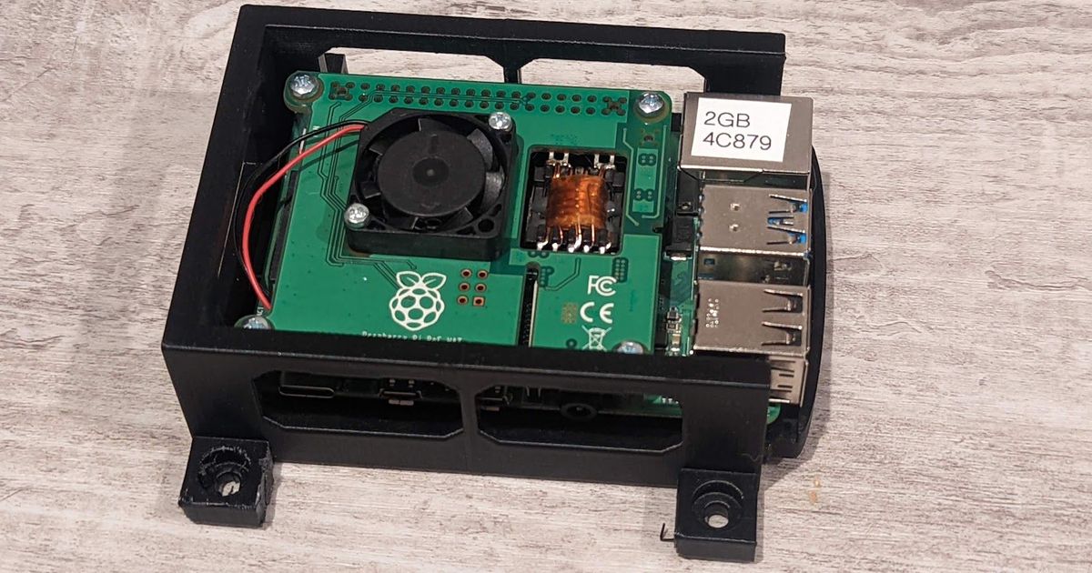 Raspberry Pi Mountable Frame by LilTrublMakr Download free STL model
