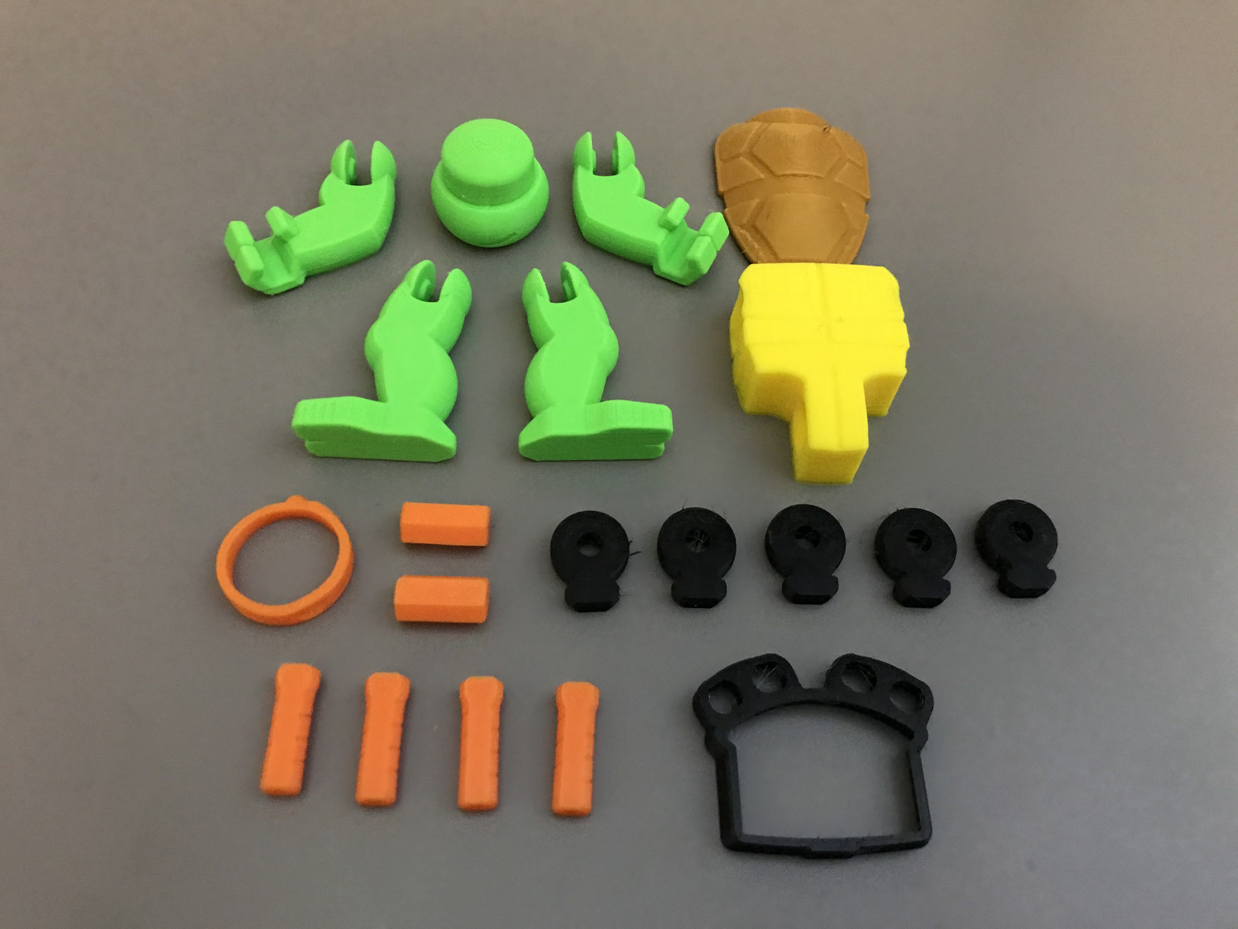 Miniatura 6 do modelo 3D TMNT Action Figures