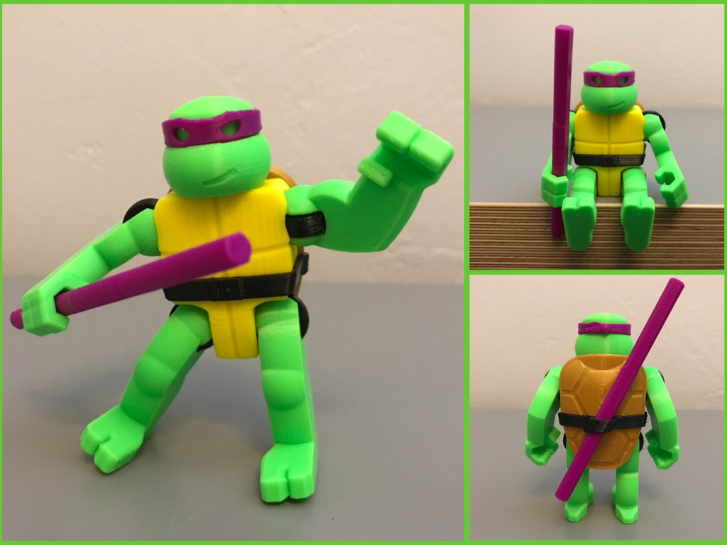 Miniatura 3 do modelo 3D TMNT Action Figures