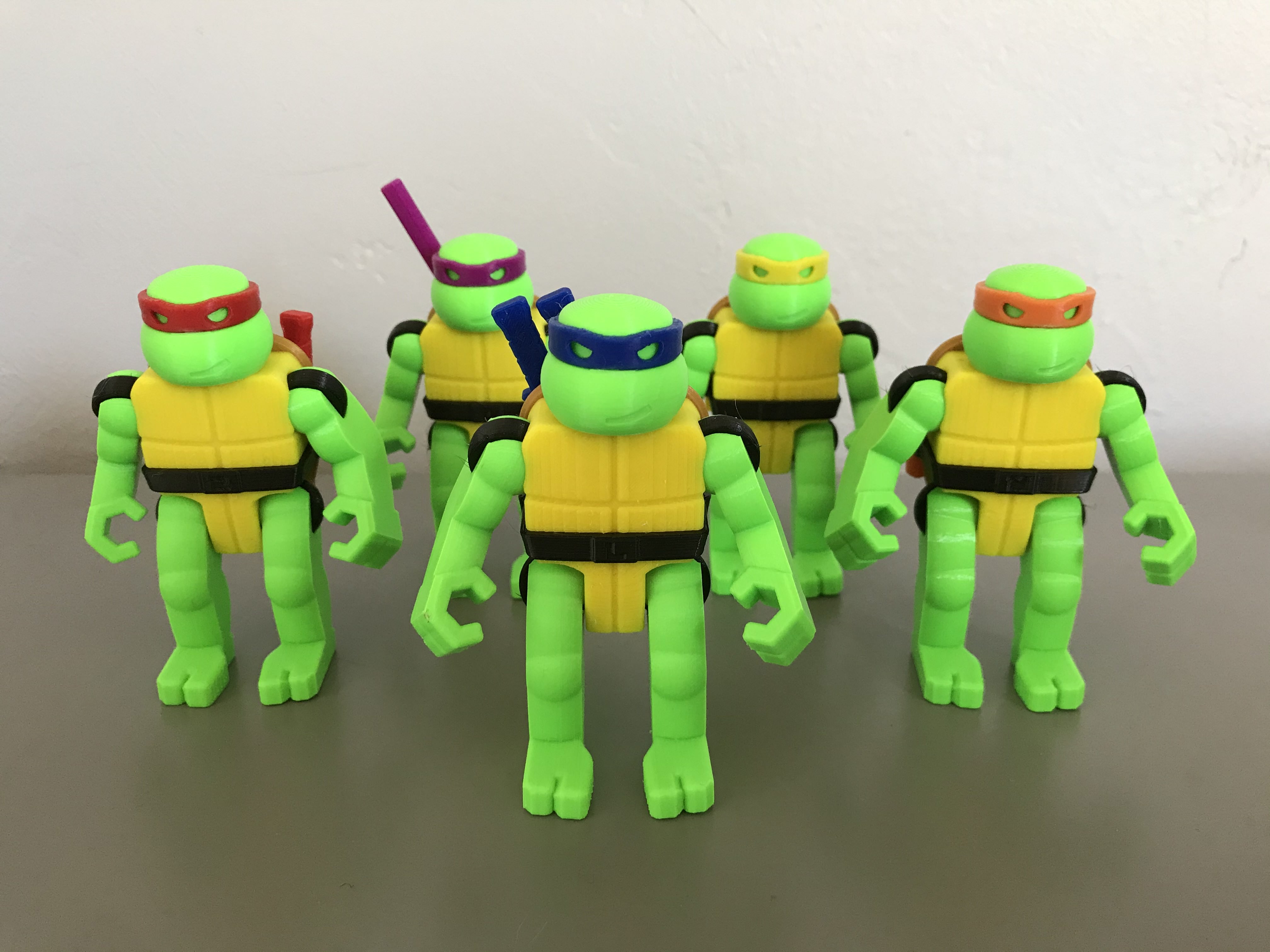 Miniatura 7 do modelo 3D TMNT Action Figures