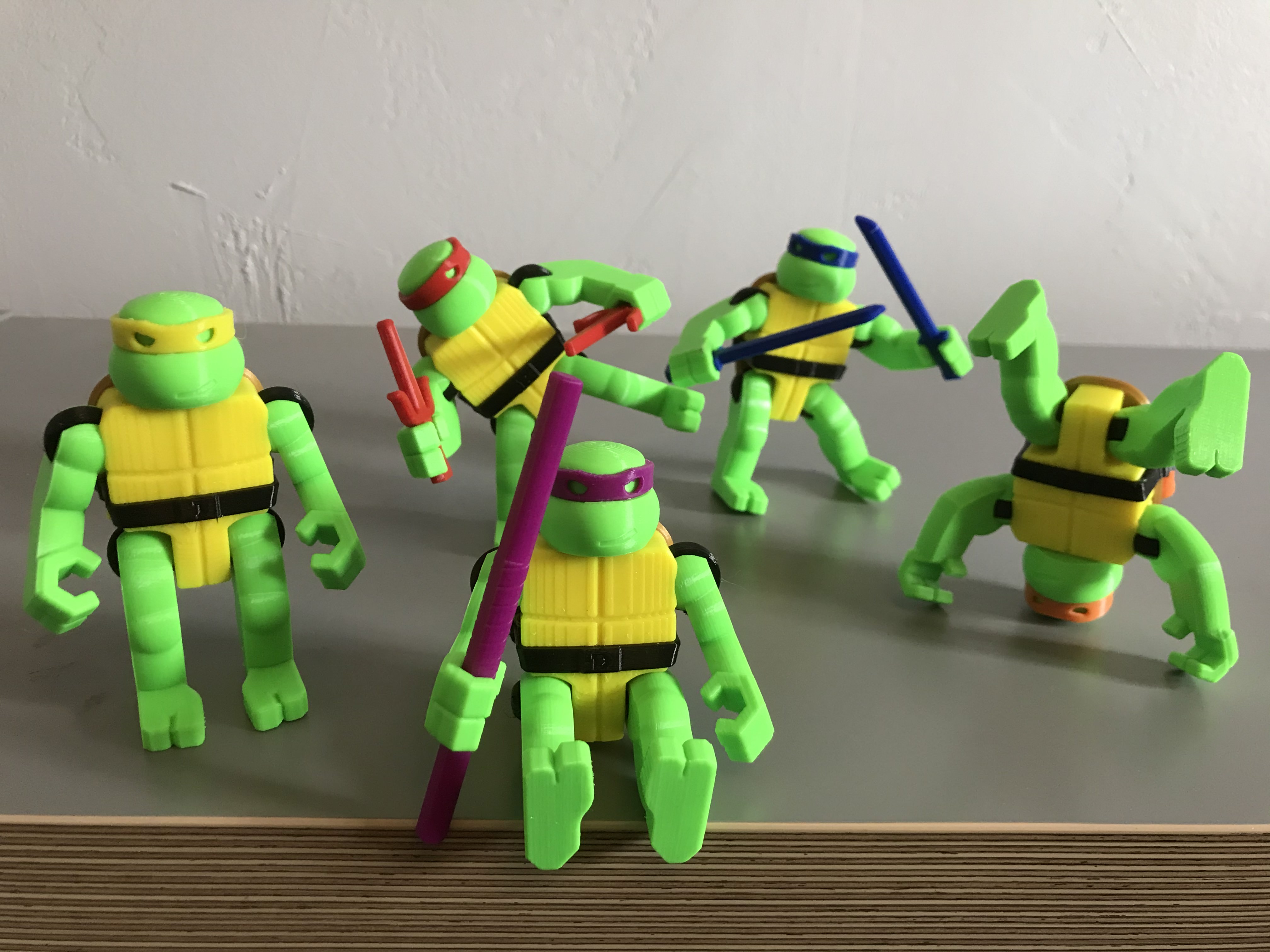 TMNT Action Figures by Dragon Mountain Design | Download free STL model ...