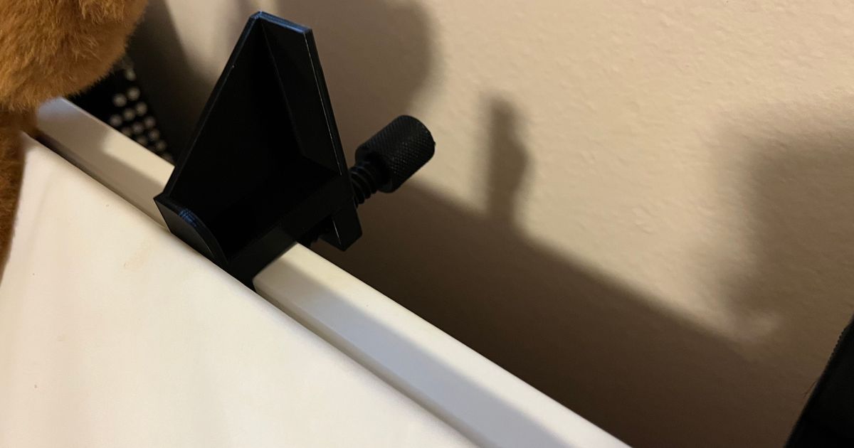 Phone Holder for Changing Table (Ikea Hauga) by Chris Truebe Download free STL model
