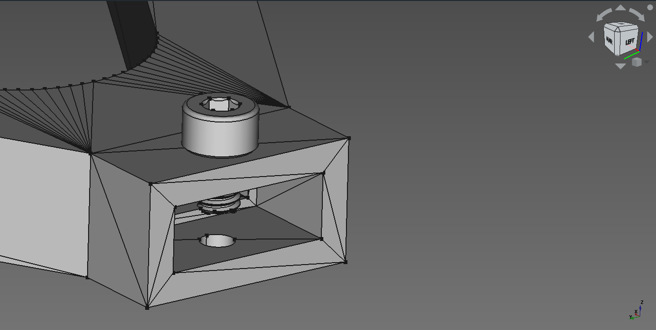 Radius caliper with m4 lock screw 3D model thumbnail
