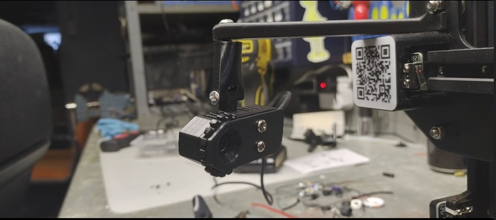 C270 replacement case and boom arm mount for Ender 3 Pro