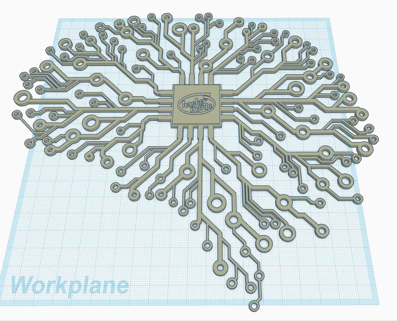 Hacker Brain 3D model thumbnail