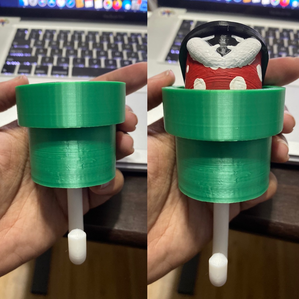 Piranha Plant pop up key hanger