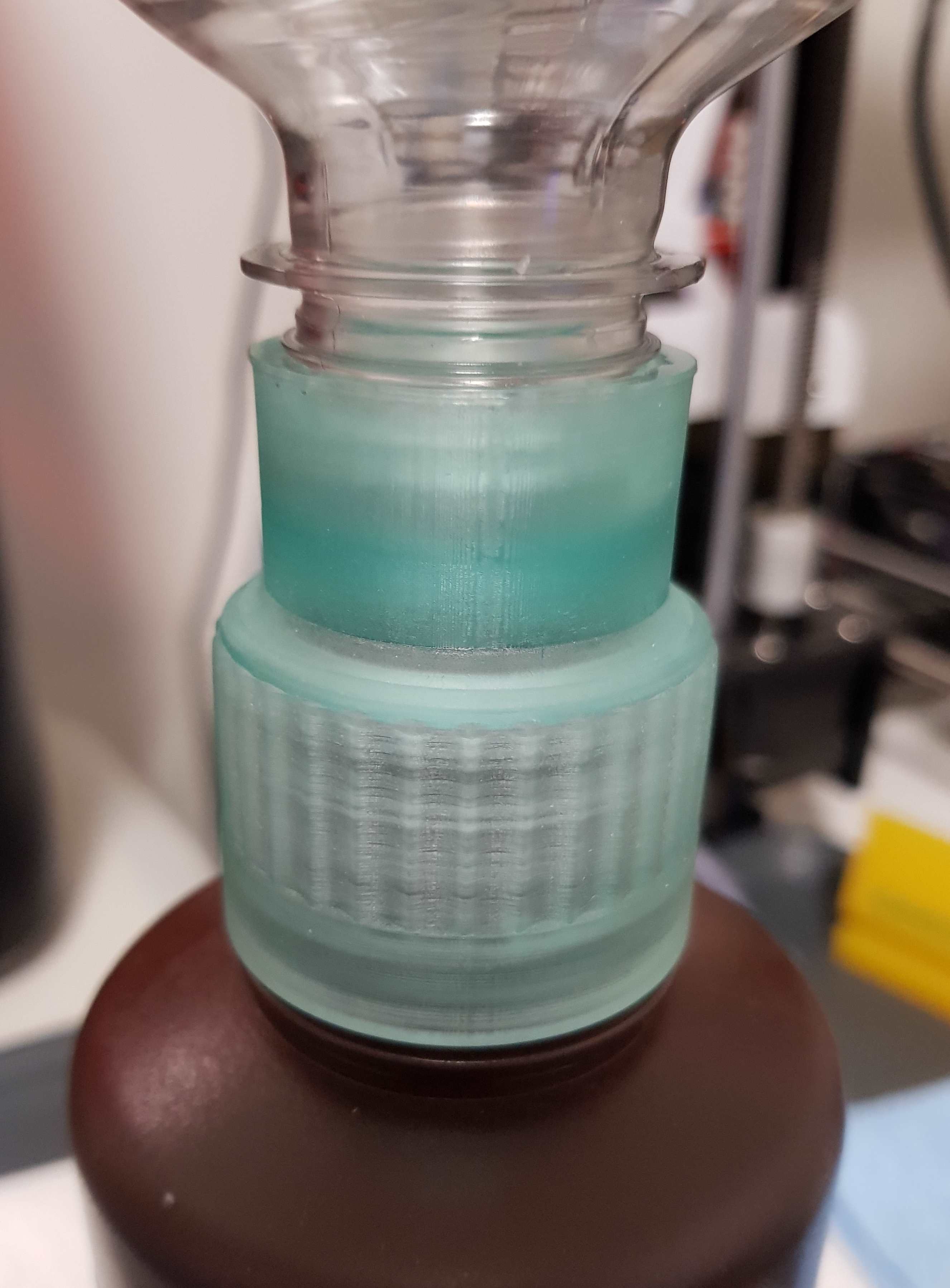 Soda Bottle Funnel Cap for Elegoo Resin (0.5 & 1 kg) by tobor8man