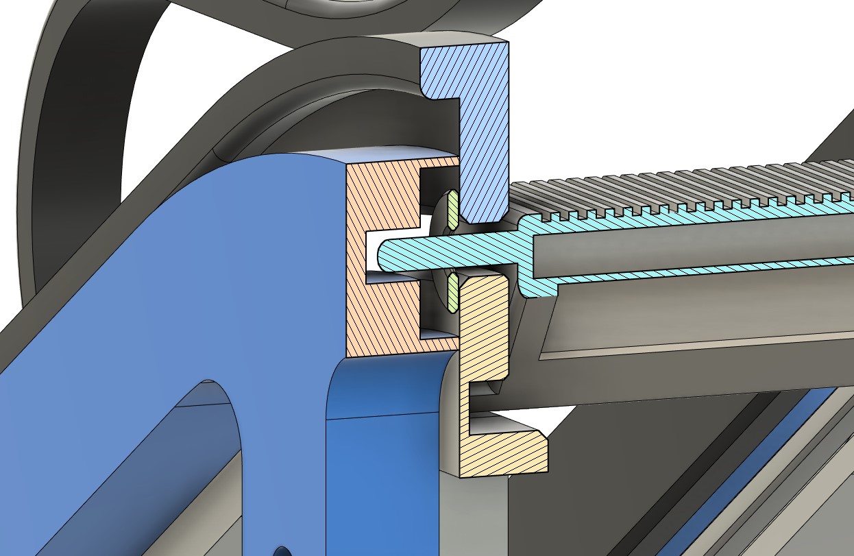 Mini Desktop Escalator - improved chains guide