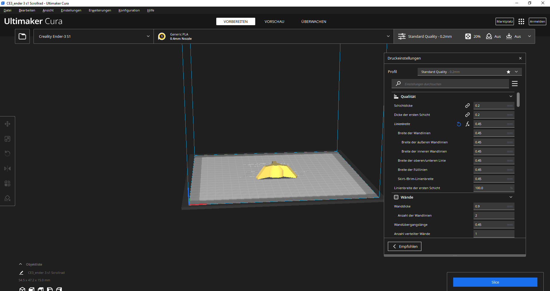 Ender 3 S1 Scrollwheel
